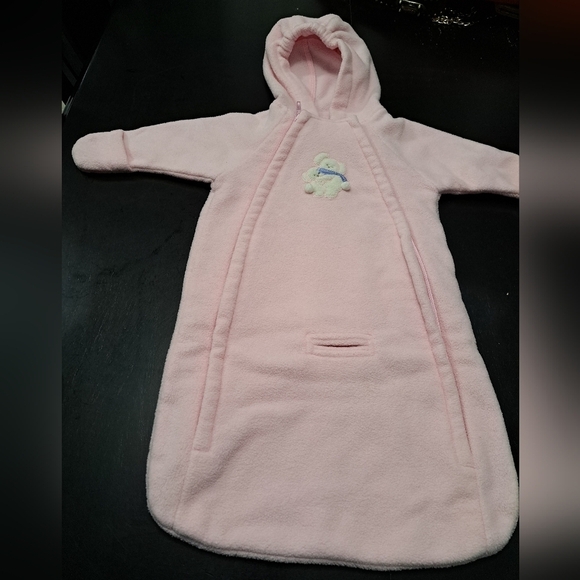 Carter's Pink Baby Girl's Snow Suit/Bunting   Fits 3-6 mo - Picture 1 of 8